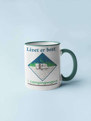 Livet er best i campingvogna krus - InstaTrykk