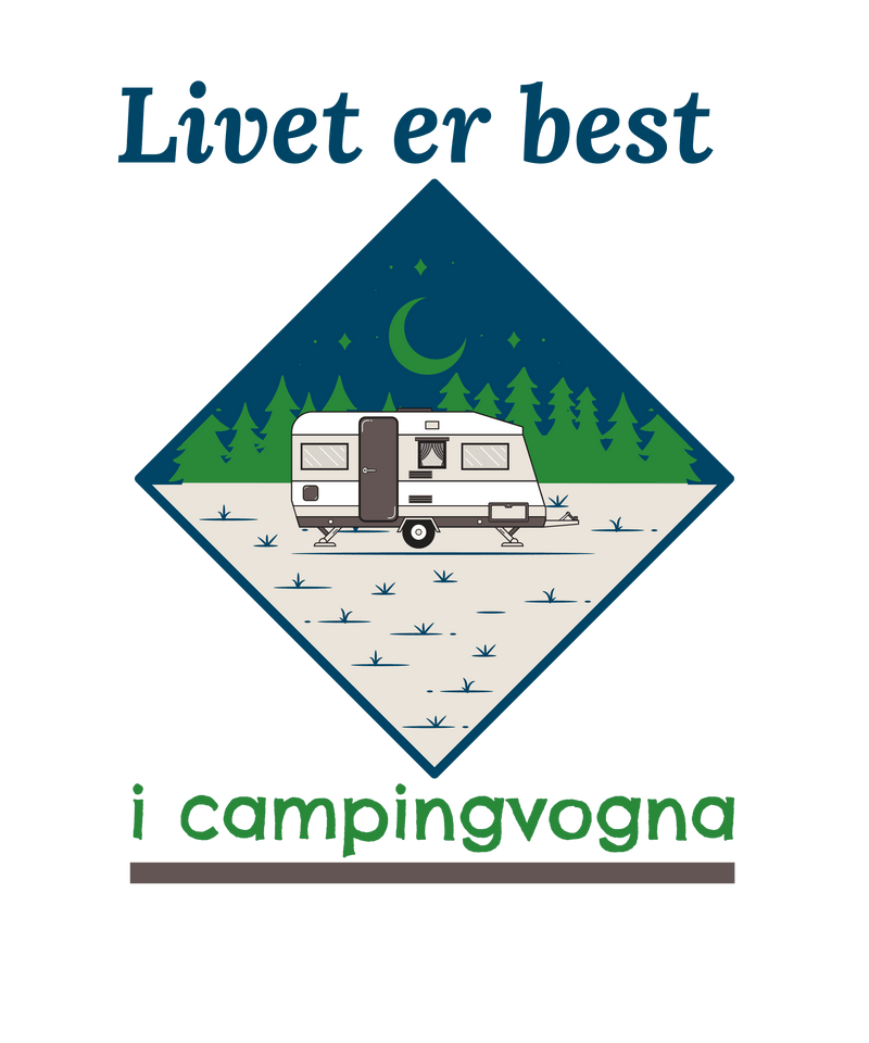 Livet er best i campingvogna krus - InstaTrykk