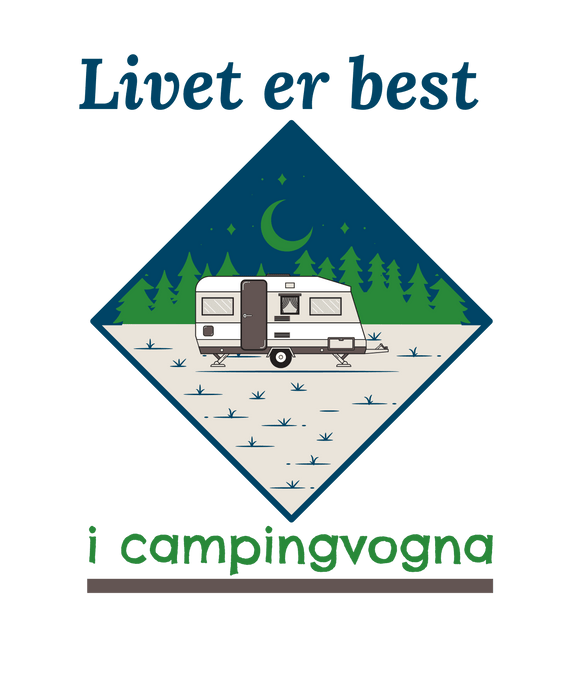 Livet er best i campingvogna krus - InstaTrykk