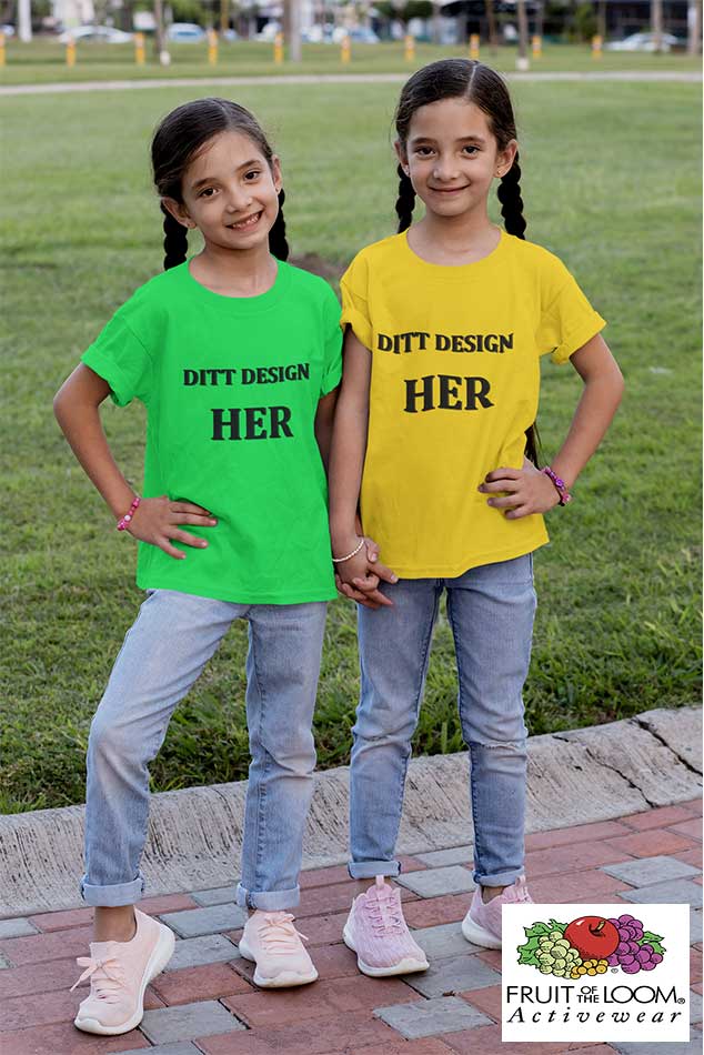 Barne t-skjorter - Design selv - InstaTrykk